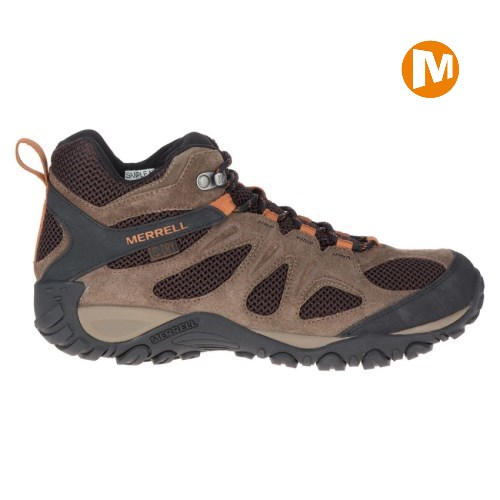 Pánské Trekové Boty Merrell Yokota 2 Mid Waterproof Hnědé (CZ. YBNVS)